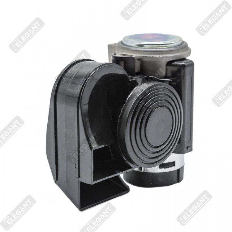 ELEGANT Cигнал повітряний 12V NAUTILUS чорний EL 100770