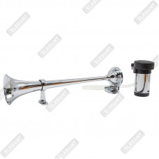 ELEGANT Cигнал повітряний 12V 400 мм 1-дудка EL 100795