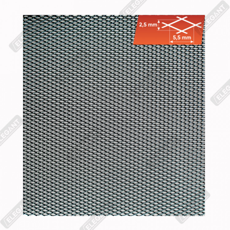 ELEGANT Сітка бампера без уп чорна 100х20 №1 EL  511021/1