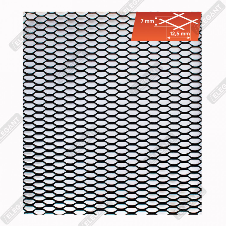 ELEGANT Сітка бампера без уп чорна 100х20 №6 EL  511026/1
