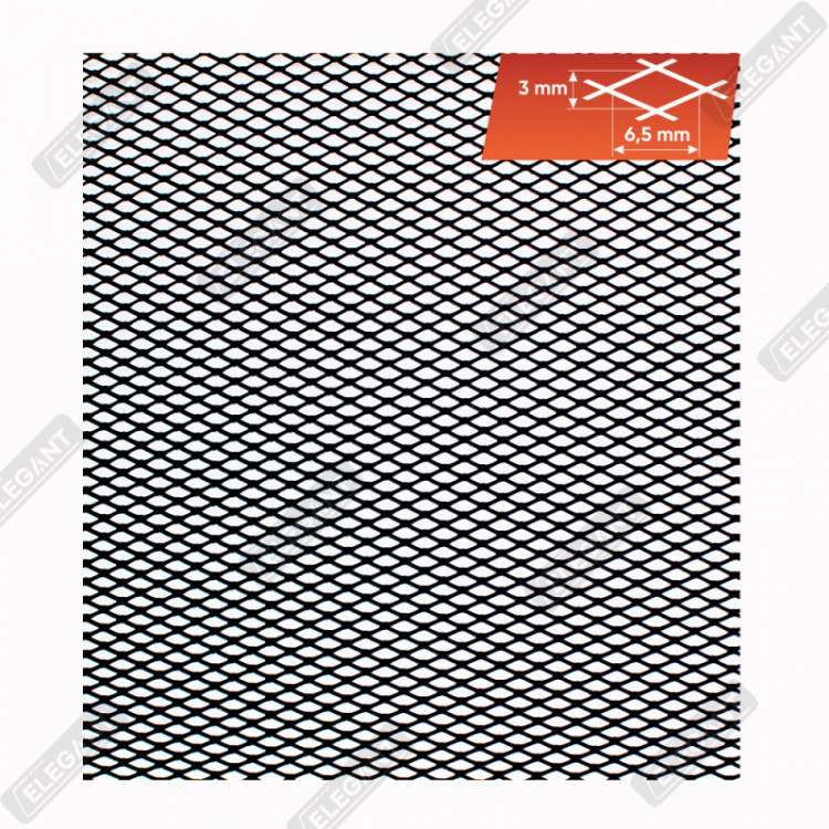 ELEGANT Сітка бампера без уп чорна 100х30 №2 EL  511032/1