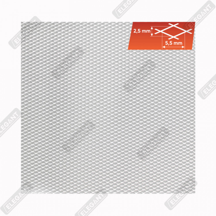 ELEGANT Сітка бампера без уп. ХРОМ 100х20 №1 EL  512021/1