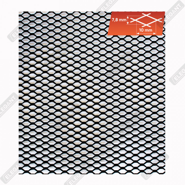 ELEGANT Сітка бампера чорна 100х20 №3 EL 511023