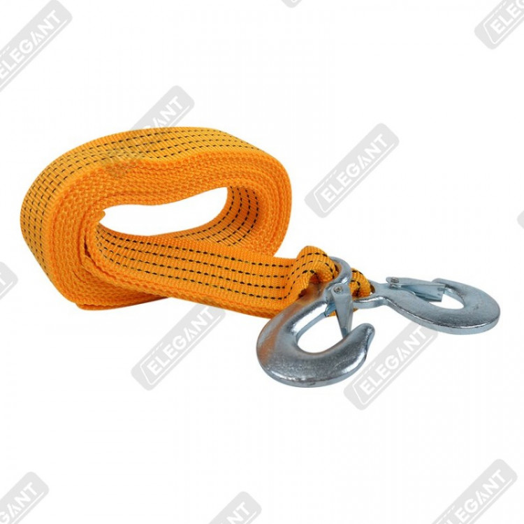 ELEGANT Трос буксирувальний з гаками PLUS  (жовтий)  4м  3т  EL 101810