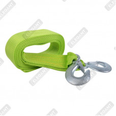 ELEGANT Трос буксирувальний з гаками PLUS  (зелений)  4м  3т  EL 101815