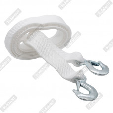 ELEGANT Трос буксирувальний з гаками MAXI  (білий)  5м  5т  EL 101820