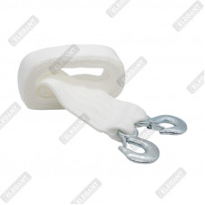 ELEGANT Трос буксирувальний з гаками MAXI  (білий)  5м  7,5т  EL 101825