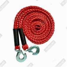 ELEGANT Трос буксирувальний з гаком  (червоний)  4м  2.5т  EL 101837