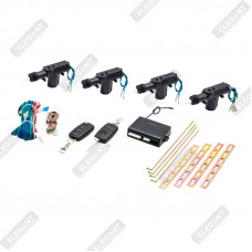 ELEGANT Цент. замок 4 шт (1шт 5пров + 3шт 2пров+ключ/брелок)  EL 101519