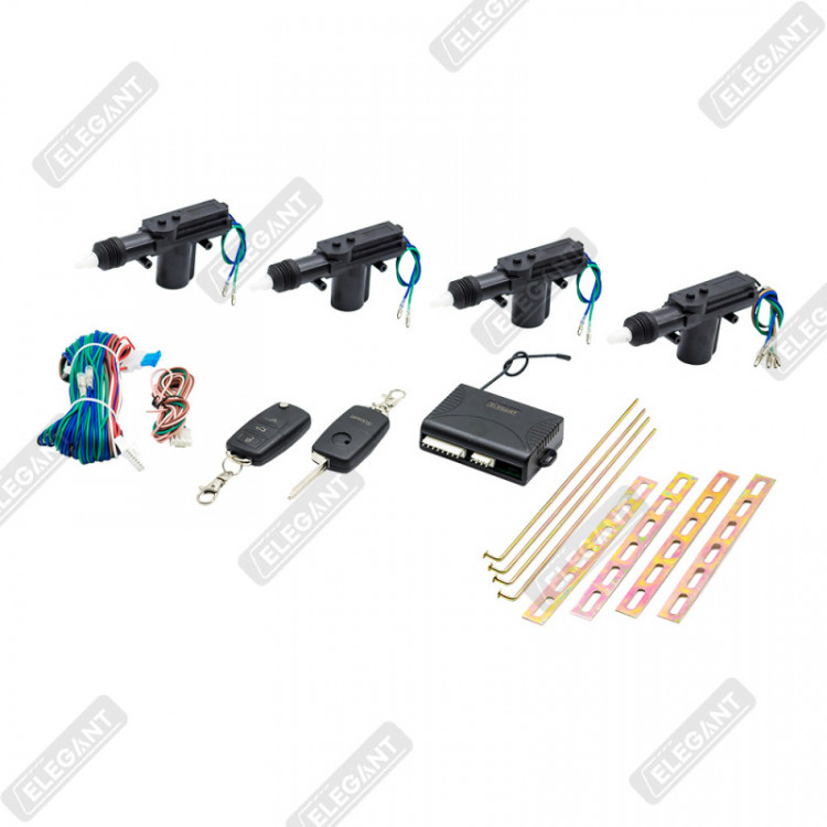 ELEGANT Цент. замок 4 шт (1шт 5пров + 3шт 2пров+ключ/брелок)  EL 101519