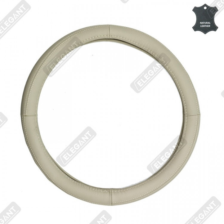 ELEGANT Чохол руля беж шкіра M EL 105691