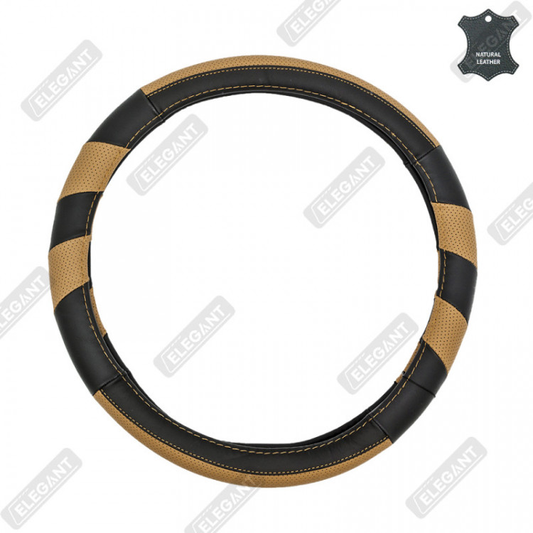 ELEGANT Чохол руля кор. шкіра M EL 105741