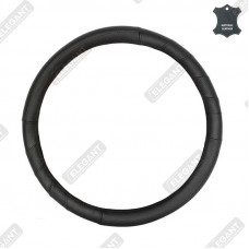 ELEGANT Чохол руля чор. шкіра L EL 105752