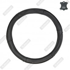 ELEGANT Чохол руля чорн. шкіра S EL 105770