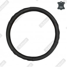 ELEGANT Чохол руля чорн. шкіра M EL 105786