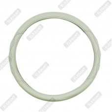 ELEGANT Чохол руля сірий з перф M EL 105555