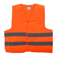 ELEANT Жилет аварійний світловідбиваючий, червоний,100г/см2 сертифікат EN471 (пакет) EL 100596