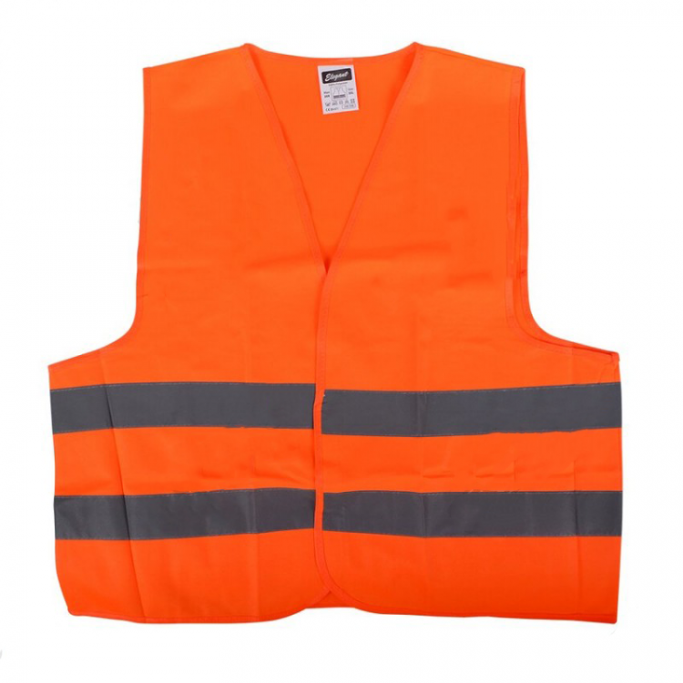 ELEANT Жилет аварійний світловідбиваючий, червоний,100г/см2 сертифікат EN471 (пакет) EL 100596