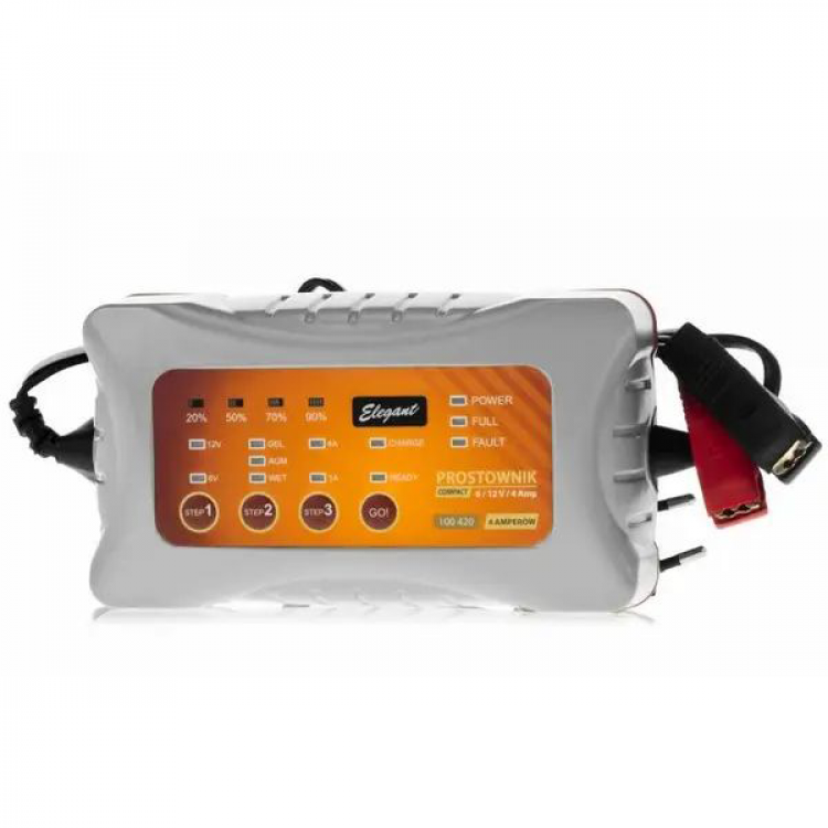ELEGANT Імпульсний зарядний пристрій  6-12В 4А/1A (80.046) EL 100420