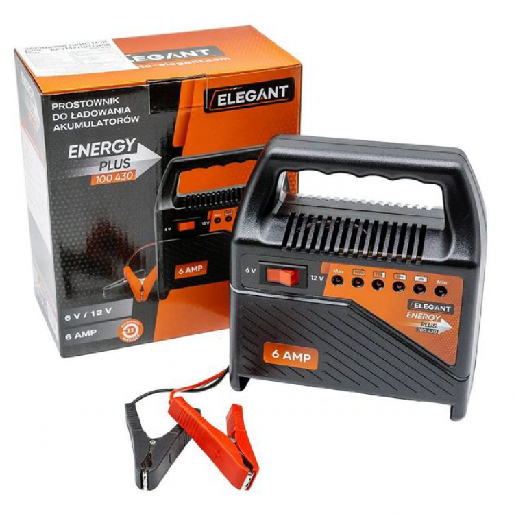 ELEGANT Зарядний пристрій  6/12В 6А EL 100430