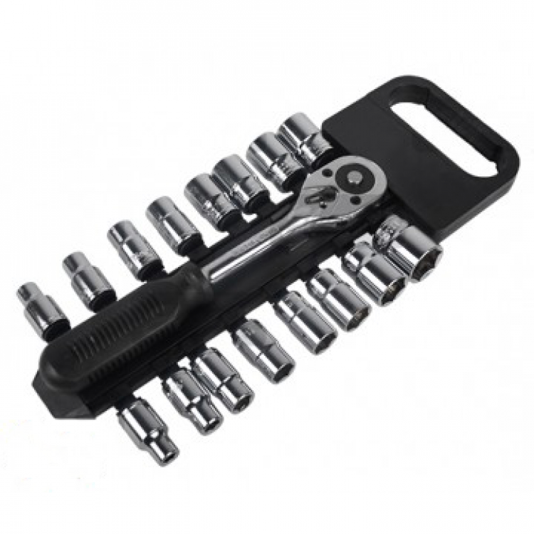 ELEGANT Набір головок 18 шт CRV /STK6004 EL 102822