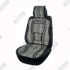 ELEGANT Накидка-масажер для автомобільного сидіння (бамбук), 47х127см, чорна EL 100655