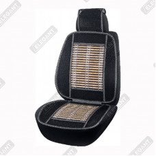 ELEGANT Накидка-масажер для автомобільного сидіння (бамбук), 47х130см ,чорний 