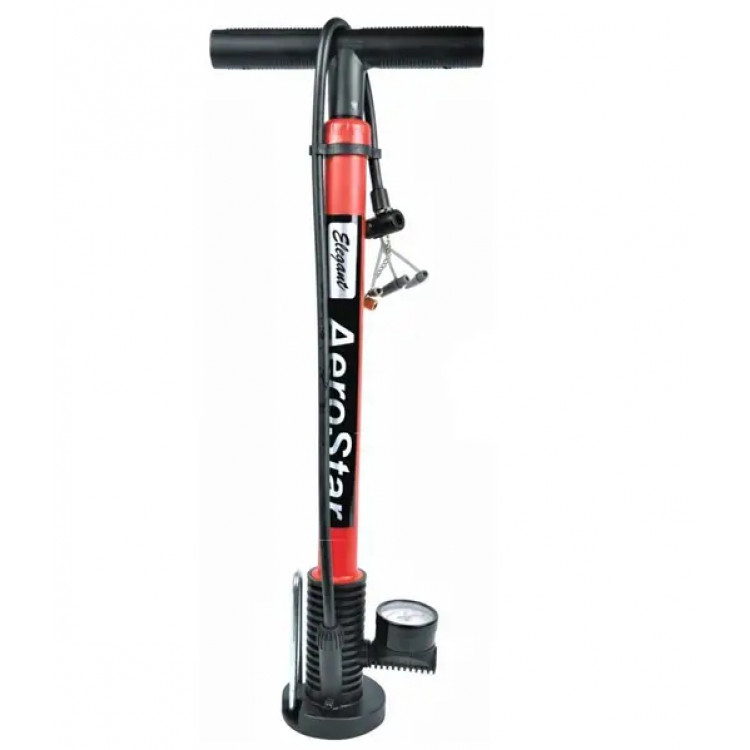 ELEGANT Насос ручний з манометром MAXI AEROSTAR (пластик) EL 100370