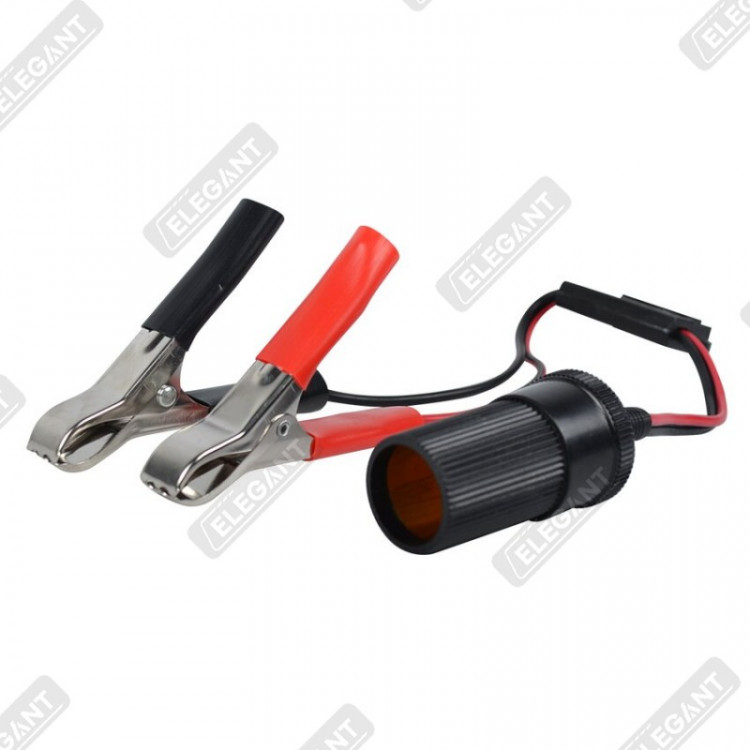 ELEGANT PLUS Адаптер Акумулятор-Прикурювач з запобіжником  (12В 15А)  EL101511