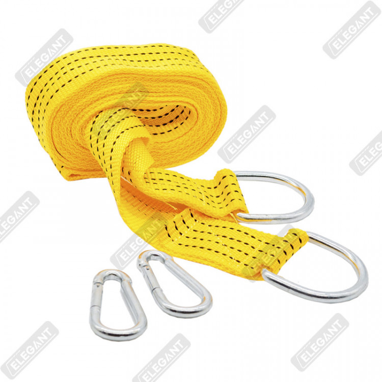 ELEGANT Трос буксирувальний з карабіном  (жовтий)  4м  2т  EL 101830
