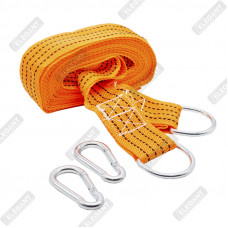 ELEGANT Трос буксирувальний з карабіном  (жовтий)  6м  2т  EL 101831