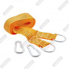 ELEGANT Трос буксирувальний з карабіном  (жовтий)  4м  3,5т  EL 101832