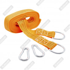 ELEGANT Трос буксирувальний з карабіном  (жовтий)  6м  3,5т  EL 101833