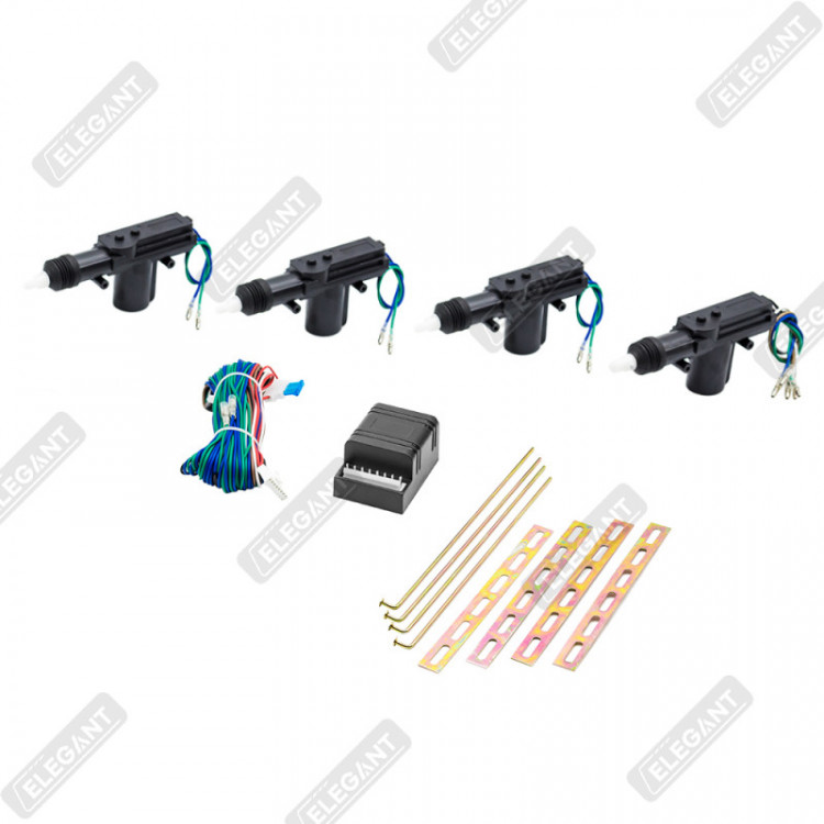 ELEGANT Цент. замок 4 шт (1шт 5пров + 3шт 2пров)  EL 101517