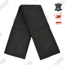 ELEGANT Оплетка руля з 4 кусків шкіри чорна L 39-40  EL 105003