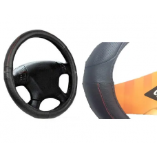 ELEGANT Чохол руля сірий (перфорація) М EL 105475/2