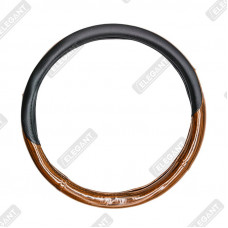 ELEGANT Чохол руля чорний (низ під дерево) XL EL 105507