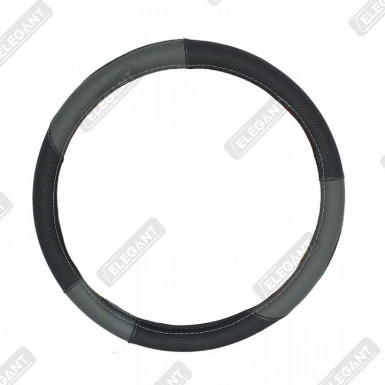ELEGANT Чохол руля чорний/сірий XXXXL EL 105534/1