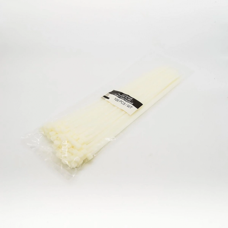 LSA  хомут пластиковий  2.5x100W  білий  (100шт)