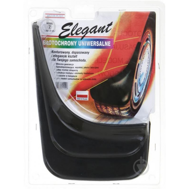 ELEGANT Бризговик автомобільний задній (довший, комплект 2шт) Elegant - 2