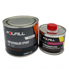 POLFILL Грунт акриловий 5:1 з затверджувачем білим   900мл+150мл