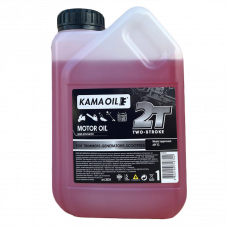 Олива мото  КАМА OIL 2Т  (червона) 1л (напівсинтетична)