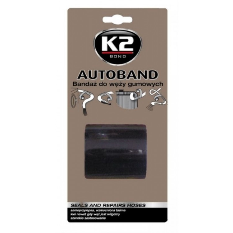 K2  AutoBand Стрічка для ремонту шлангів, чорна (3м на 5см) B3000