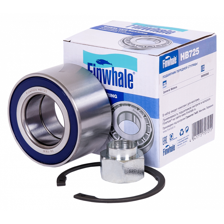 FINWHALE Підшипник передньої ступиці Lacetti (J200), Nubira (03-06) (HB725)