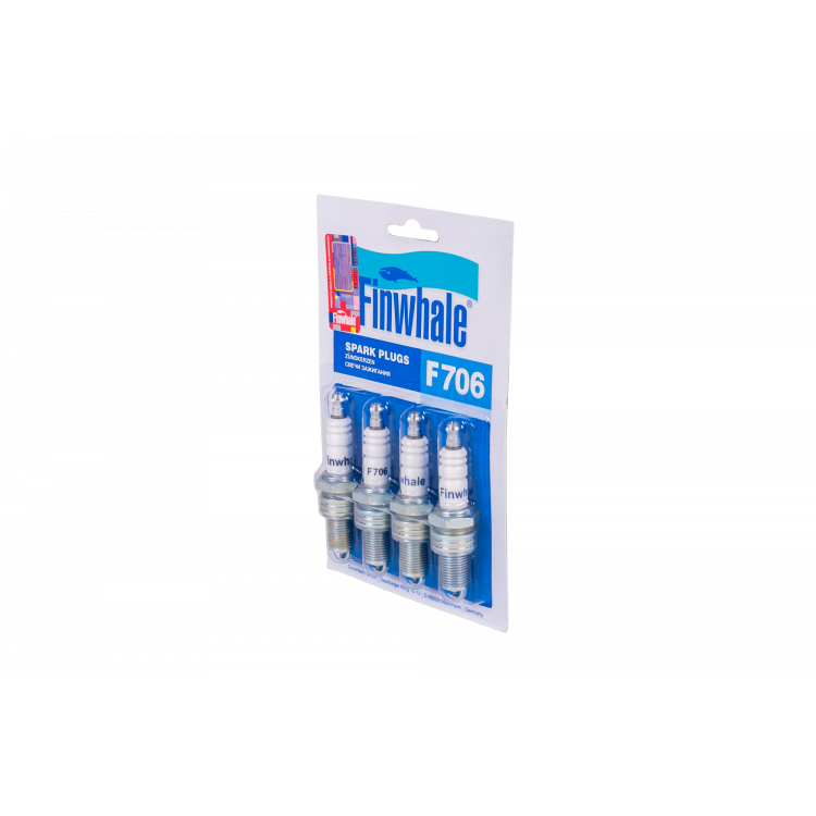 FINWHALE Свічка запалювання F 706 S (ГАЗ дв.406) (к-т 4 шт)