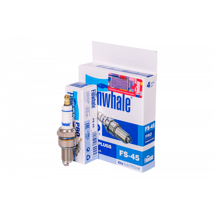 FINWHALE Свічка запалювання FS45 (Lanos 8 кл.інж) (к-т 4 шт)