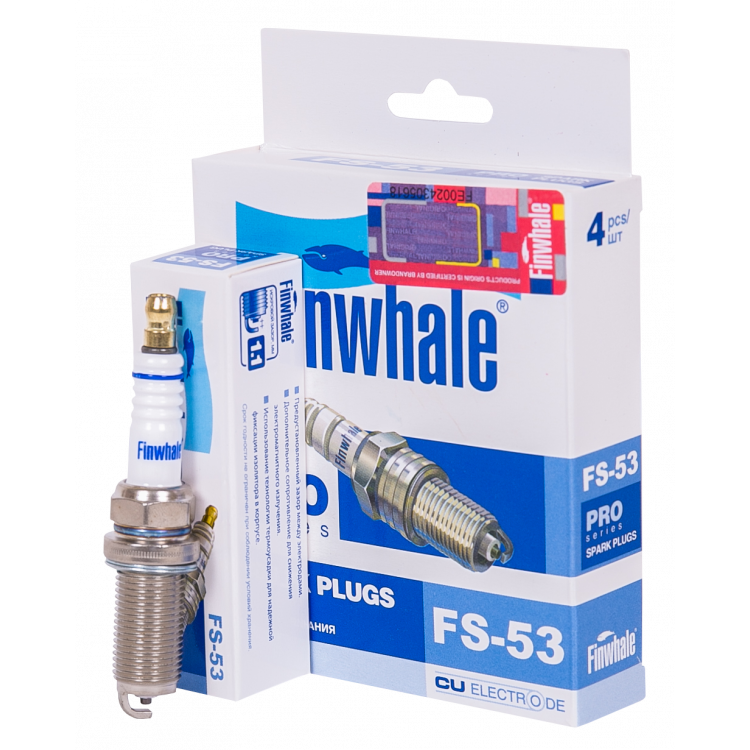 FINWHALE Свічка запалювання FS53  (к-т 4 шт) ix35, SantaFe, Sonata VI