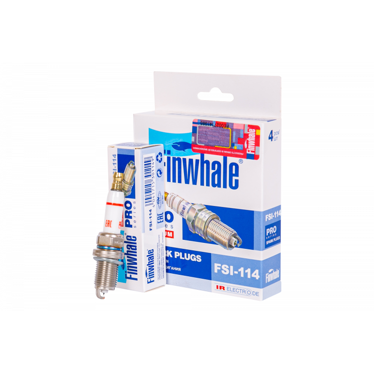 FINWHALE Свічка запалювання FSI114  (к-т 4 шт) (ірідієва)