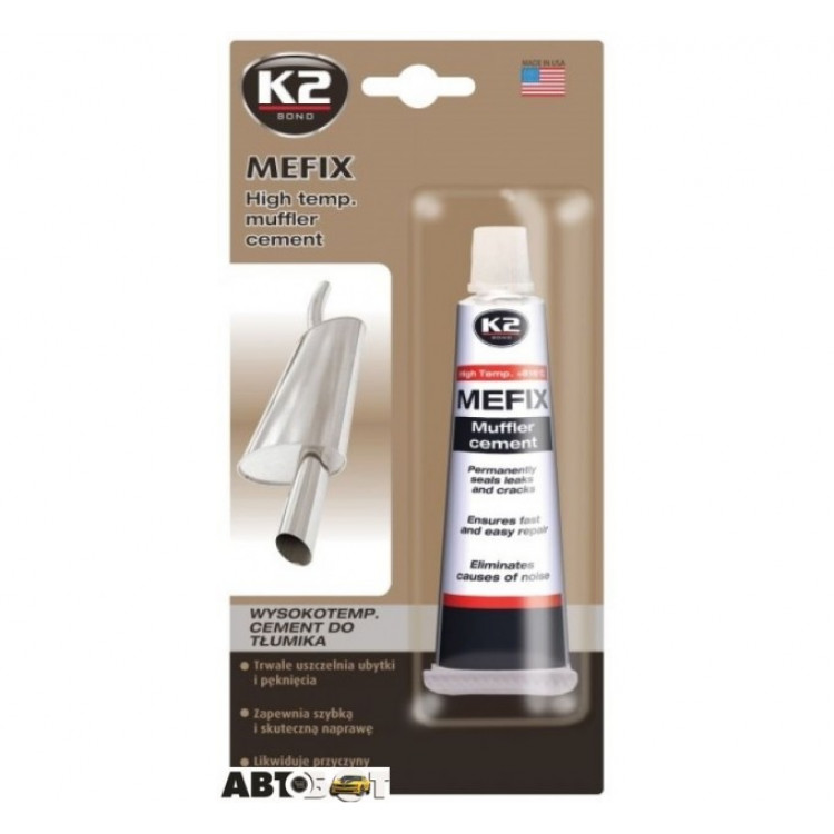 К2  BOND MEFIX Герметик для глушників та вихлопних труб (до 816°С) 140гр B306