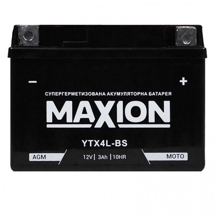 Акумулятор MAXION YTX4L-BS AGM 3Ah/12V